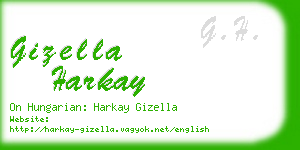 gizella harkay business card